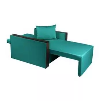 Кресло- кровать "Милена-2" EMERALD/Экокожа черная