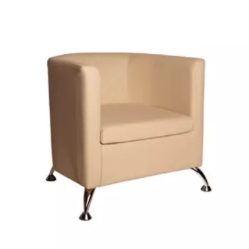 Кресло мягкое «Марс», 660710650 мм, экокожа, цвет бежевый
