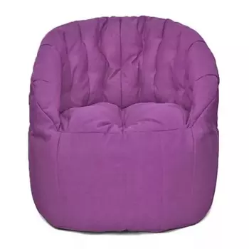 Кресло Челси, размер 85х85 см, ткань ткань рогожка, цвет сиреневый