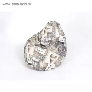 Кресло-мешок «Груша» малая, принт кутюр