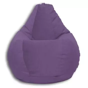 Кресло-мешок «Груша» Позитив Lovely, размер XL, диаметр 95 см, высота 125 см, велюр, цвет фиолетовый