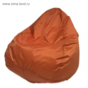 Кресло-мешок «Юниор», ширина 75 см, высота 100 см, цвет оранжевый, рогожка