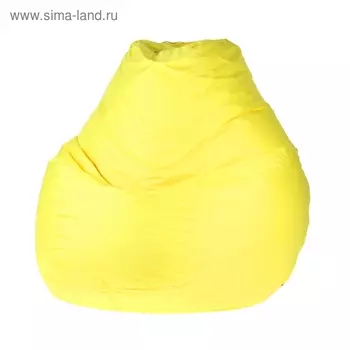 Кресло-мешок пятигранное, d82/h110, цвет жёлтый