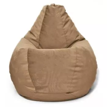 Кресло-мешок «Груша» Позитив Maserrati, размер XXL, диаметр 105 см, высота 130 см, велюр, цвет кофе