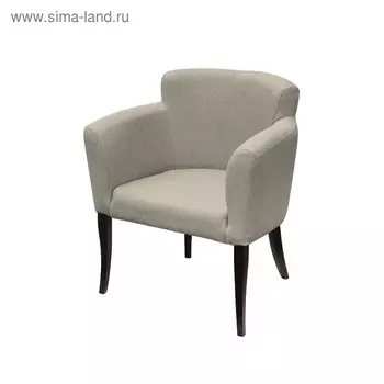 Кресло «Неаполь», ткань велюр, опоры массив венге, цвет боне