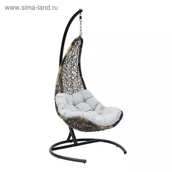 Кресло подвесное Wind, белая подушка, стойка