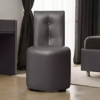 Кресло «Рондель», 500550915 мм, Металлические пуговицы, Экокожа/Трюфель