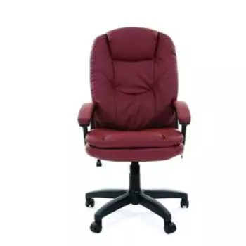 Кресло руководителя Chairman 668 LT черный пластик, экопремиум коричневый