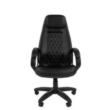 Кресло офисное для руководителя Chairman 950 LT, на колёсиках, экокожа, цвет чёрный