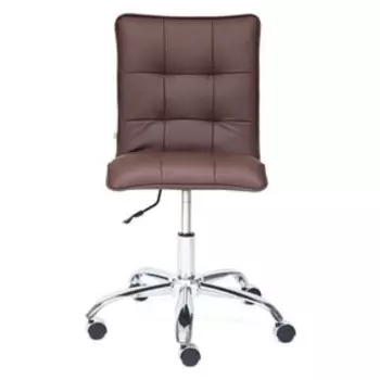 Кресло офисное ZERO, на колёсиках, экокожа, цвет коричневый 36 - 36