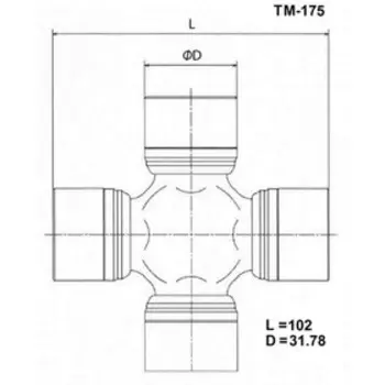 Крестовина карданного вала TOYO TM-175