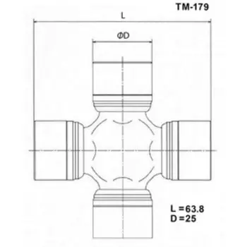 Крестовина карданного вала TOYO TM-179