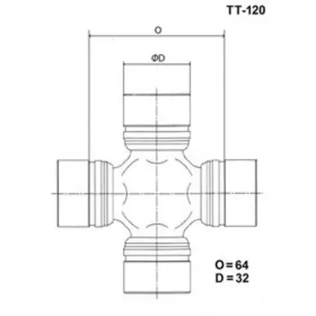 Крестовина карданного вала TOYO TT-120