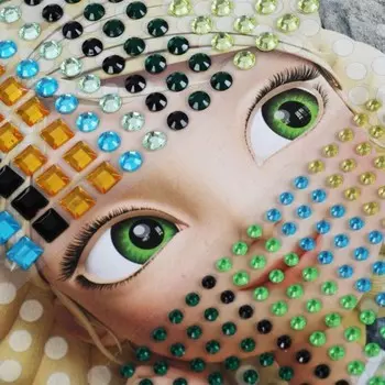 Кристальная мозаика «Царевны», 17 23 см