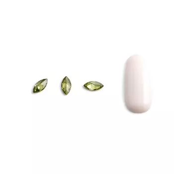 Кристаллы для объёмной инкрустации Pole «Маркиз», №1, зелёный, 10 шт