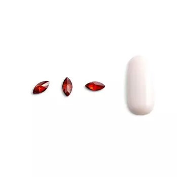 Кристаллы для объёмной инкрустации Pole «Маркиз», №1, рубиновый, 10 шт