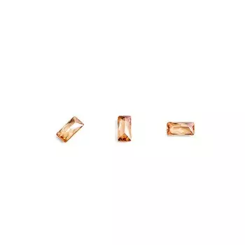 Кристаллы для объёмной инкрустации TNL «Багет», №4, медный, 10 шт