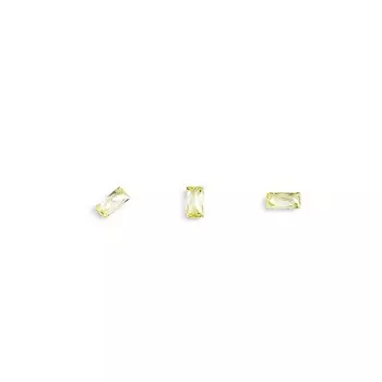 Кристаллы для объёмной инкрустации TNL «Багет», №5, жёлтый, 10 шт