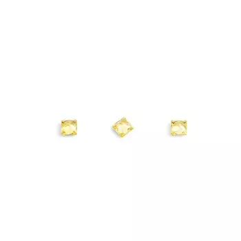 Кристаллы для объёмной инкрустации TNL «Принцесса», №1, тёмно-жёлтый, 10 шт