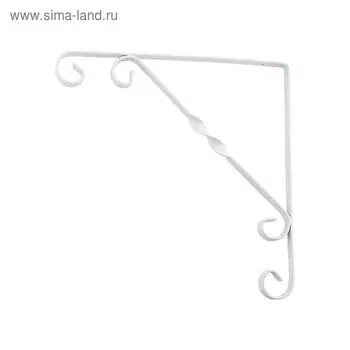 Кронштейн декоративный "СИБРТЕХ", 150х150 мм, белый