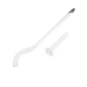 Кронштейн для радиатора MasterProf ИС.030112, с дюбелем, 9220 мм, сплющенный, белый