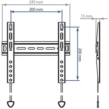 Кронштейн для телевизора Kromax VEGA-13 new черный 15"-42" макс.35кг настенный ультраплоски 102952
