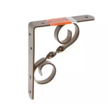 Кронштейн фигурный 150х125 мод.3, цвет коричневый металлик