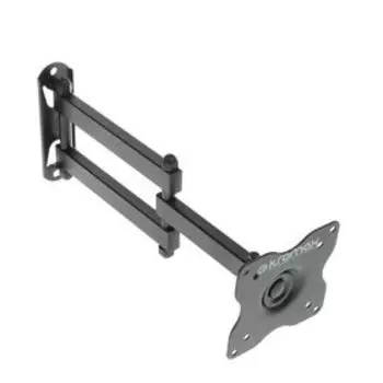 Кронштейн Kromax DIX-15, для ТВ, наклонно-поворотный, 15-28", 48-377 мм от стены, черный