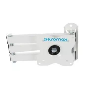 Кронштейн Kromax DIX-15W, для ТВ, наклонно-поворотный, 15-28", 48-377 мм от стены, белый
