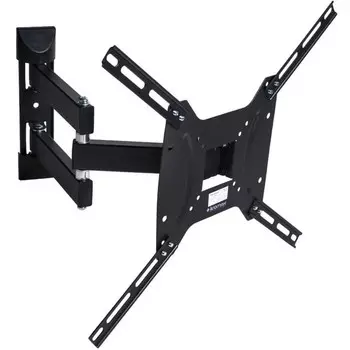 Кронштейн Kromax DIX-24, для ТВ, наклонно-поворотный, 15-55", до 35 кг, 38-140 мм, чёрный