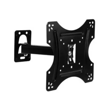 Кронштейн Luazon KrON-76, для ТВ, наклонно-поворотный, 14-42", 60-200 мм от стены, чёрный