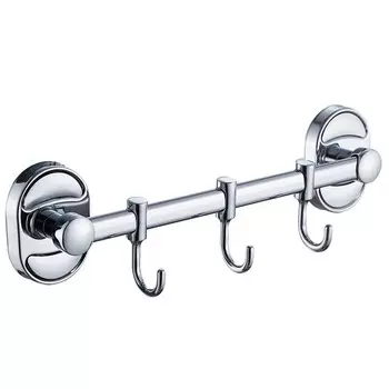 Кронштейн настенный, 3 крючка Solinne, цвет хром