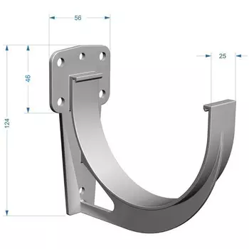 Кронштейн желоба Dcke PREMIUM Шоколад