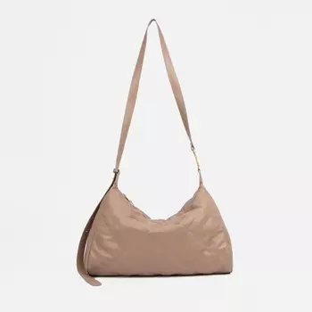 Сумка - мешок женская на молнии, 361023 см, бежевая