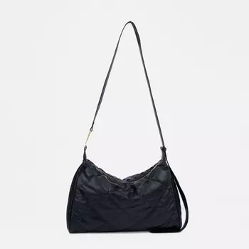 Сумка женская на молнии, цвет чёрный