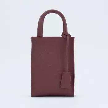 Сумка женская через плечо TEXTURA, маленький размер, цвет бордовый