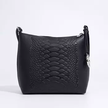 Кросс-боди, отдел на молнии, наружный карман, цвет чёрный