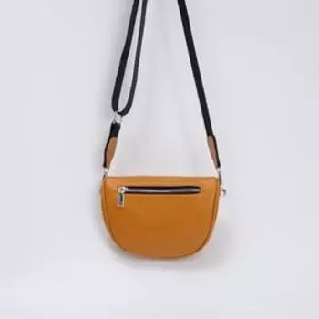 Кросс-боди, отдел на молнии, наружный карман, длинный ремень, цвет рыжий