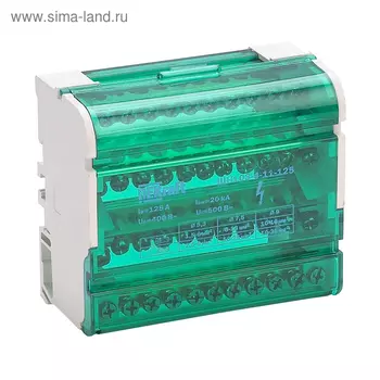 Кросс-модуль DEKraft ШН-103, 4 х 11 групп, 125 А, на DIN-рейку