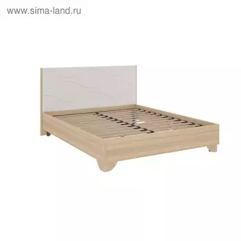 Кровать 1600х2000, Дуб сонома/Белый