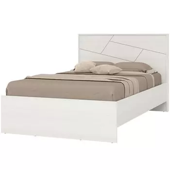 Кровать «Аделина», 12002000 мм, встроенное основание, цвет рамух белый