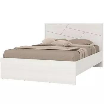 Кровать «Аделина», 14002000 мм, встроенное основание, цвет рамух белый