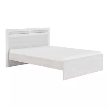 Кровать «Амели №1.3», 14002000 мм, без основания, цвет ясень анкор светлый/белый глянец