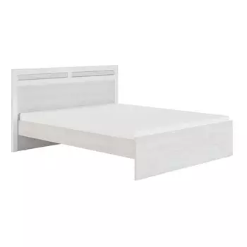 Кровать «Амели №1.4», 16002000 мм, без основания, цвет ясень анкор светлый/белый глянец