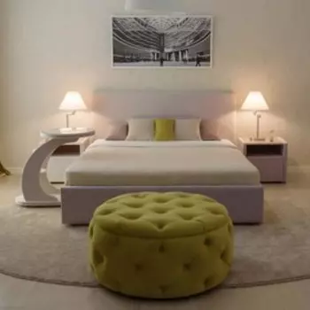 Кровать «Атриум» с ПМ, 1400 × 2000 мм, 1 ящик, велюр, цвет velutto 10