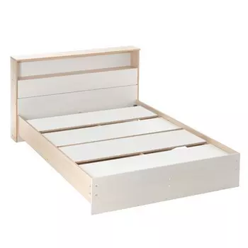 Кровать двуспальная «Клик Мебель. Бася - 1», 16002000 мм, цвет дуб сонома/ясень анкор светлый