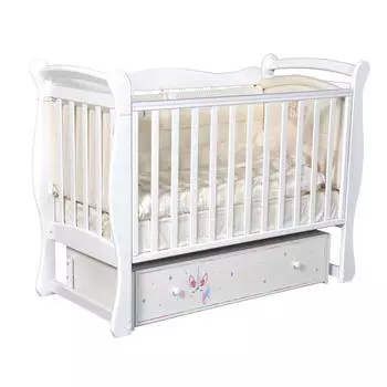 Кровать Camellia, коллекция «Радуга», цвет белый