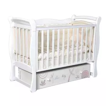 Кровать Camellia, коллекция «Сафари», цвет белый