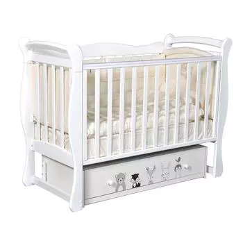 Кровать Camellia, коллекция «Зверополис», цвет белый