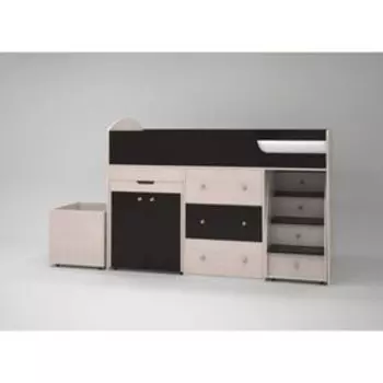 Кровать-чердак Ярофф Малыш 800x1800 Венге Дуб молочный